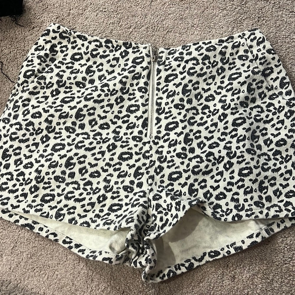 Cheetah print shorts